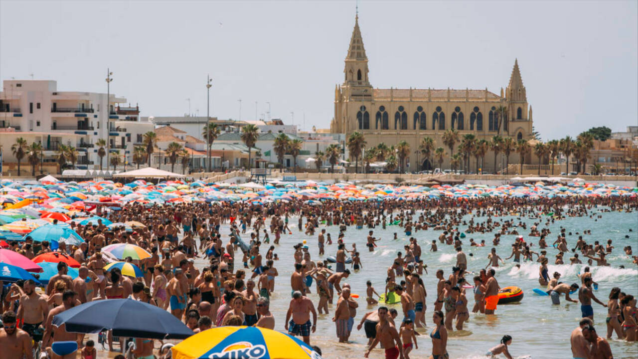 Playa de Regla en Chipiona, Cádiz.