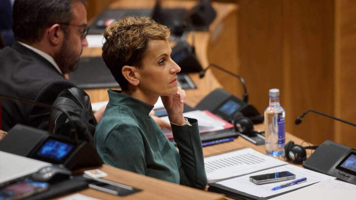 La presidenta del Gobierno de Navarra, María Chivite.