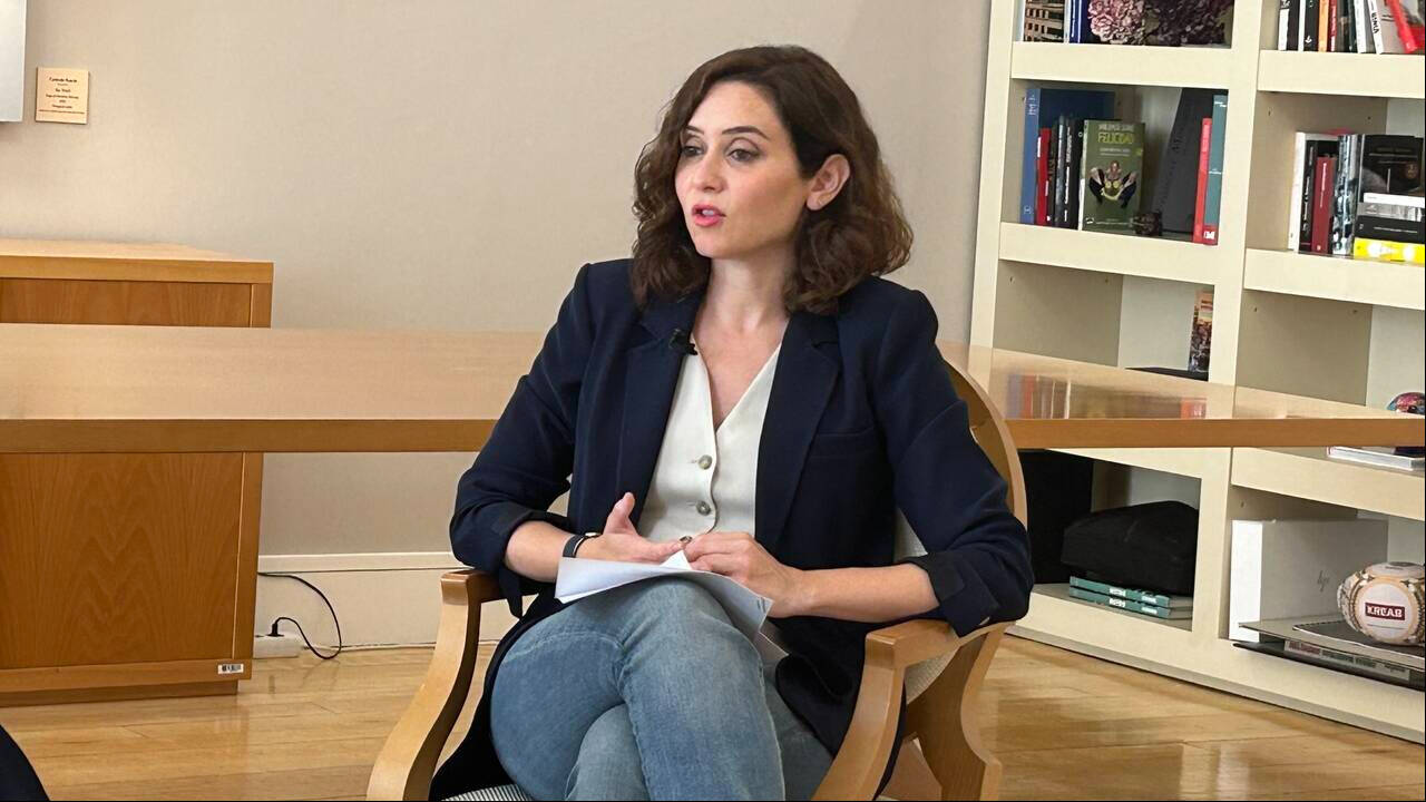 Isabel Díaz Ayuso en la entrevista en exclusiva para ESdiario con Gonzalo Bans