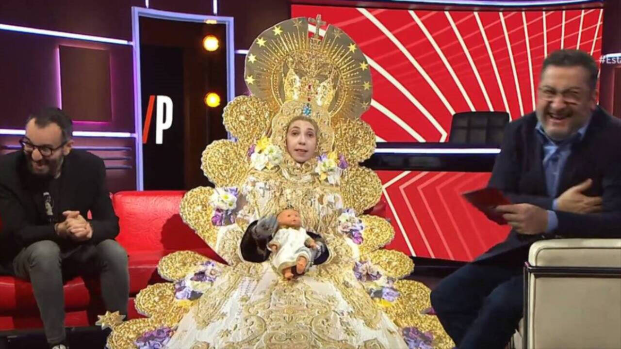 Imagen del skech de TV3 sobre la Virgen del Rocío.