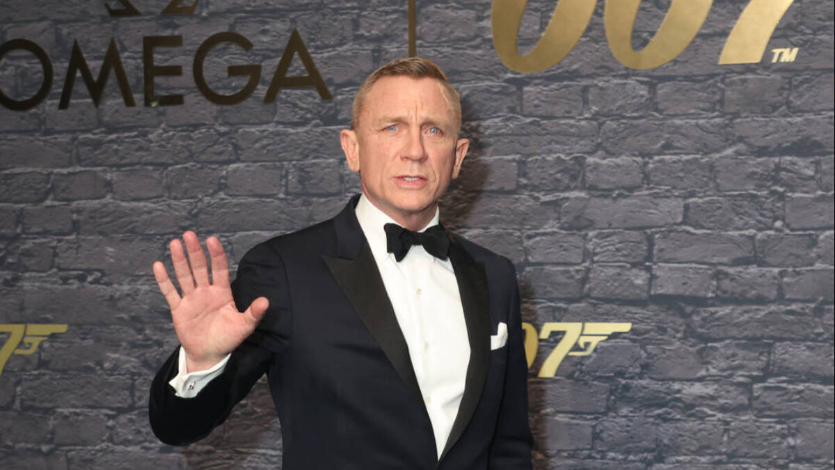 Daniel Craig, en un acto promocional del 69 aniversario de James Bond. 