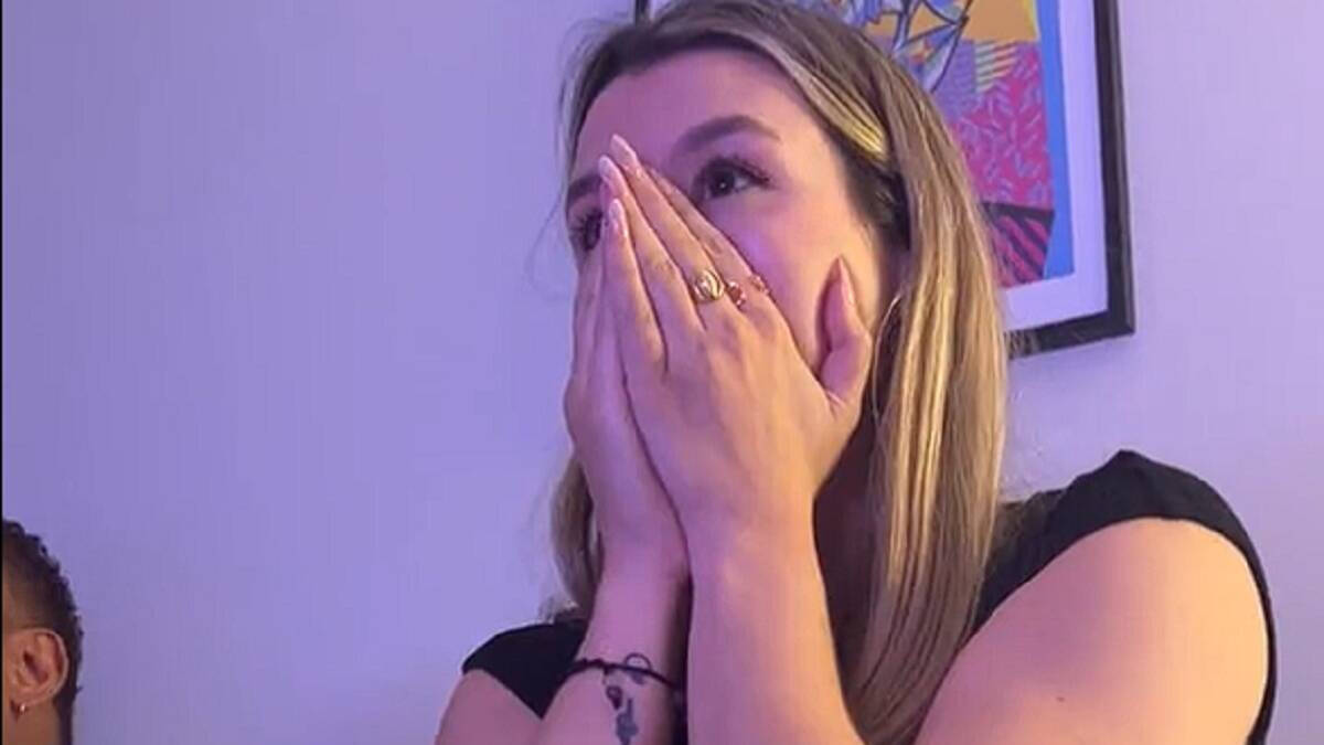 Eva Soriano reaccionando a Eurovisión