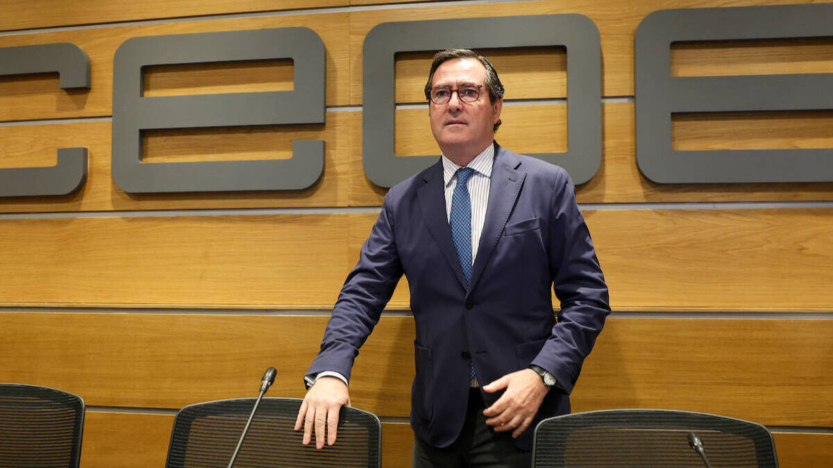 El presidente de CEOE, Antonio Garamendi. Europa Press.