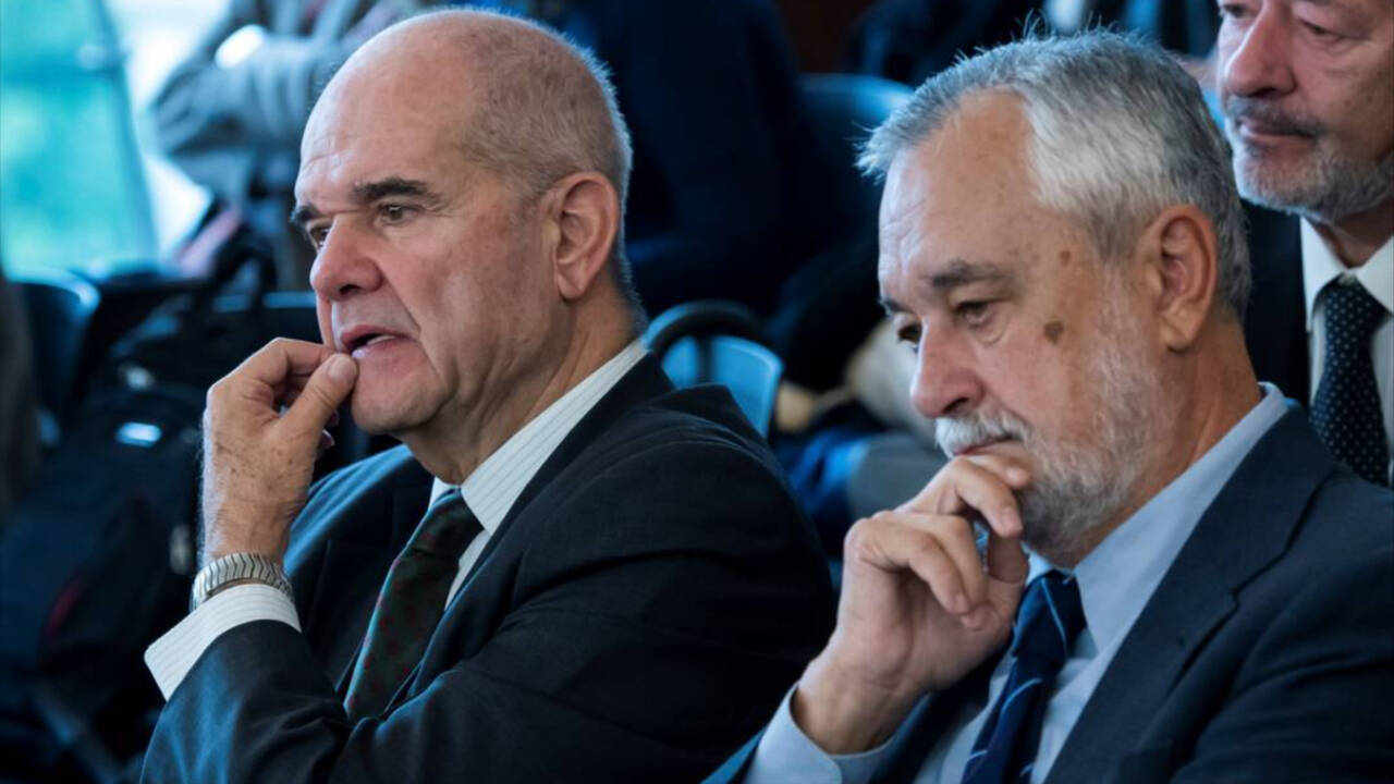 Los expresidentes de la Junta, Manuel Chaves y José Antonio Griñán, condenados por el caso ERE.