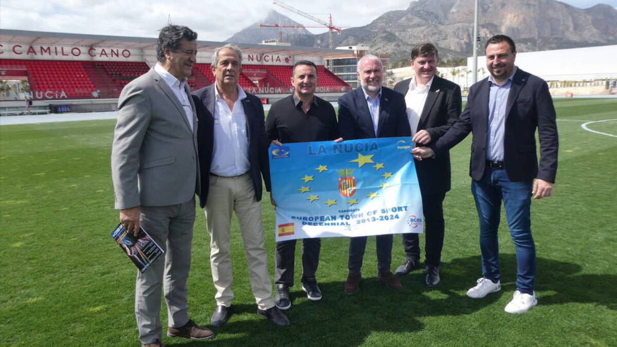 Visita del jurat d'ACES Europe a La Nucia el mes de març passat, per a avaluar la candidatura de La Nucia com a "Vila Europea de l'Esport 2024"