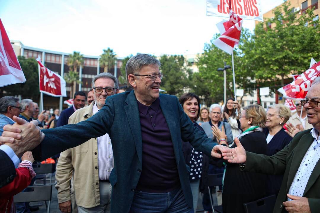 Ximo Puig y Jesús Ros, alcalde de Torrent y candidato a la reelección - PSOE 