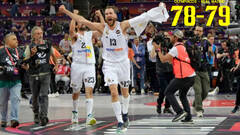 Olympiacos 78 - 79 Real Madrid: La Undécima de baloncesto ya es del Real Madrid