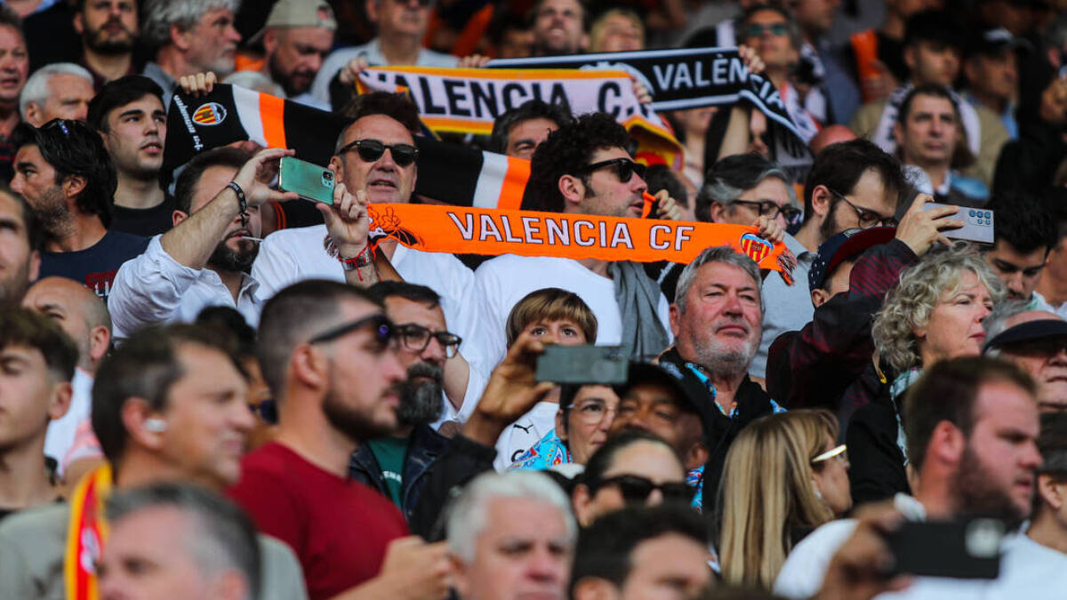 Grada de Mestalla el día del Valencia-Real Madrid - EUROPA PRESS