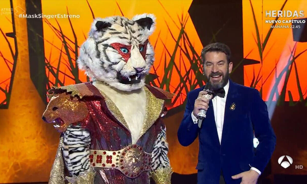 'Mask Singer' revela la identidad de Tigre. 