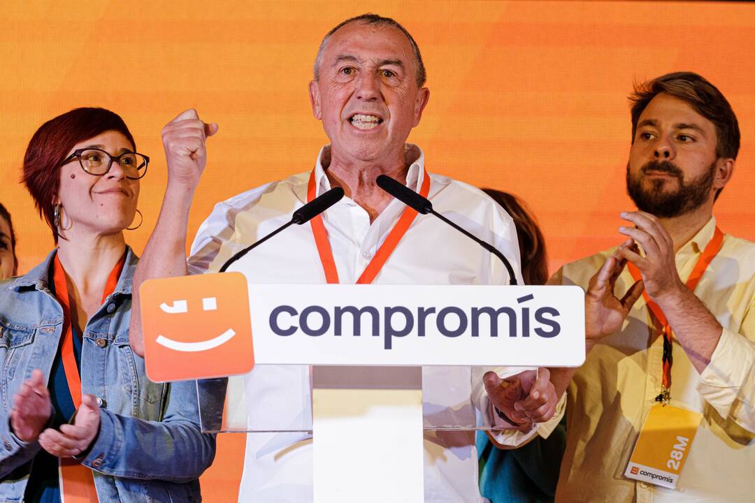 El candidato de Compromís a la Presidencia de la Generalitat, Joan Baldoví, tras conocerse los resultados del 28M - EUROPA PRESS
