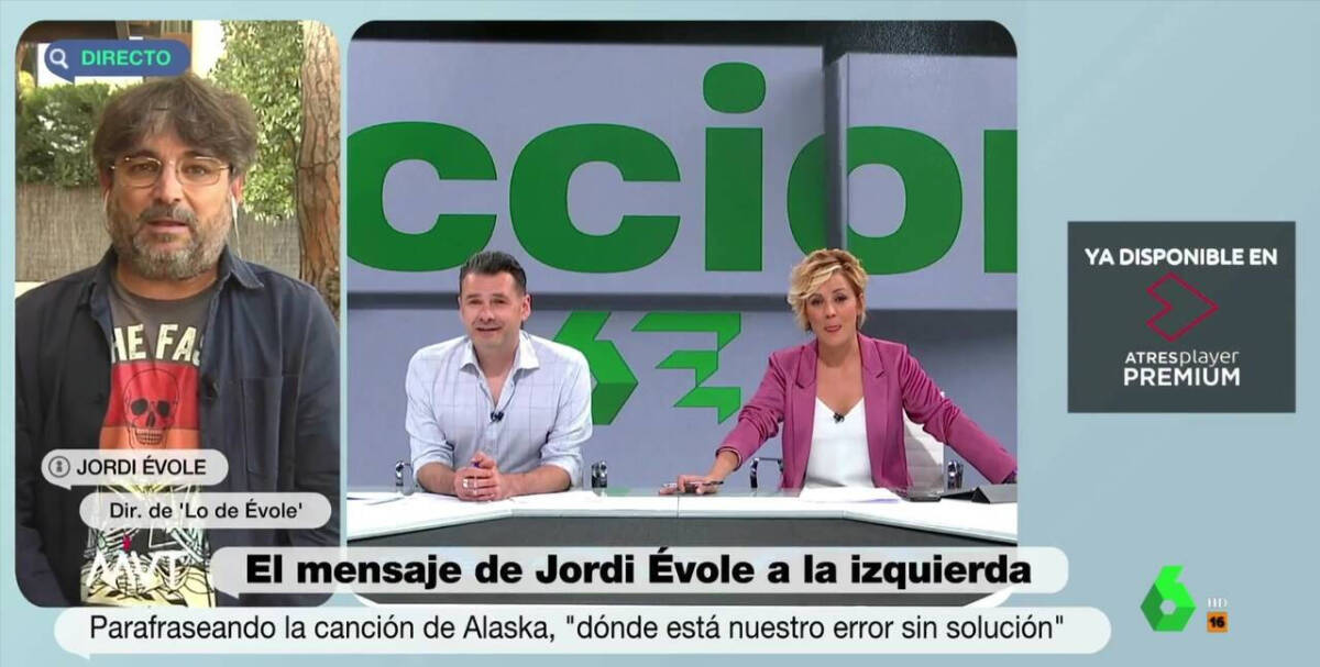 Jordi Évole interviene en el programa de 'La Sexta'.