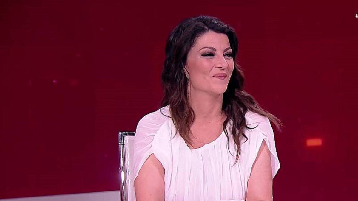 Macarena Olona, anoche, en el plató de Televisión Española. 