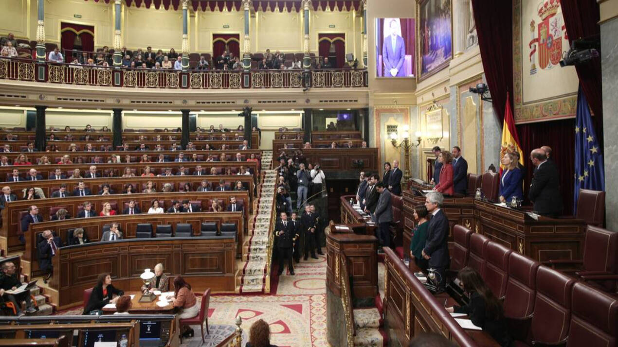 Imagen del hemiciclo del Congreso de los Diputados al inicio de la actual Legislatura