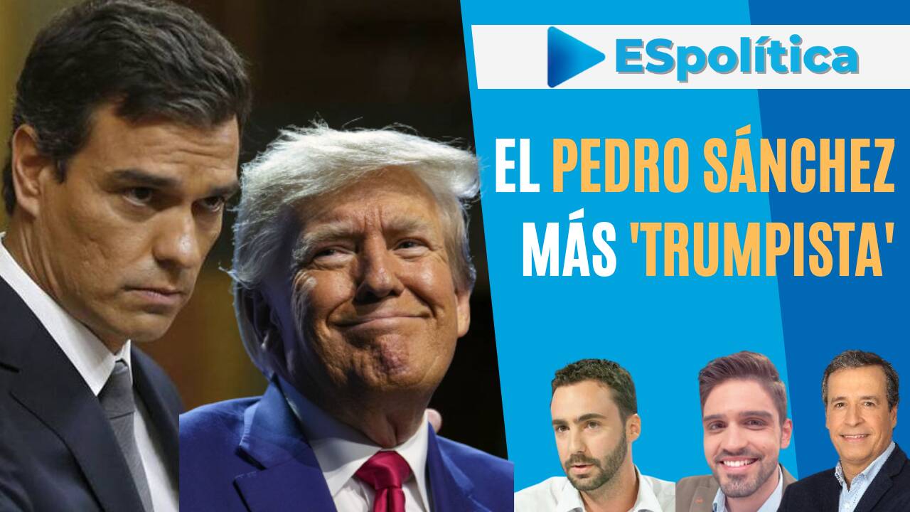 Pedro Sánchez junto a Donald Trump 