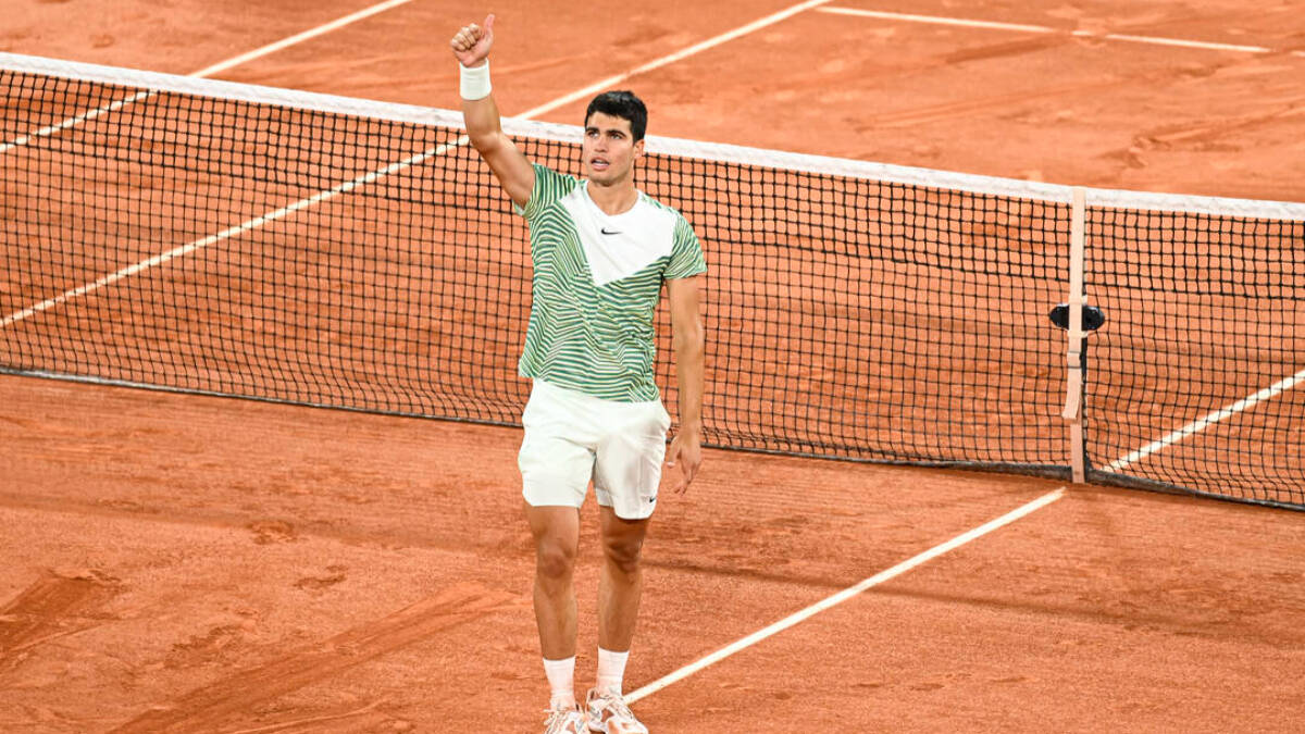 Carlos Alcaraz, en Roland Garros 2023.