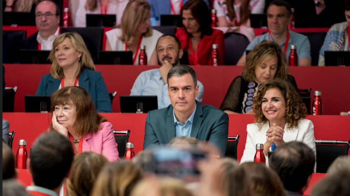 El secretario general del PSOE y presidente del Gobierno, Pedro Sánchez, la reunión del Comité Federal.