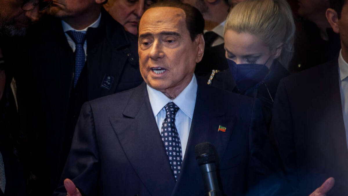 El ex primer ministro de Italia, Silvio Berlusconi.