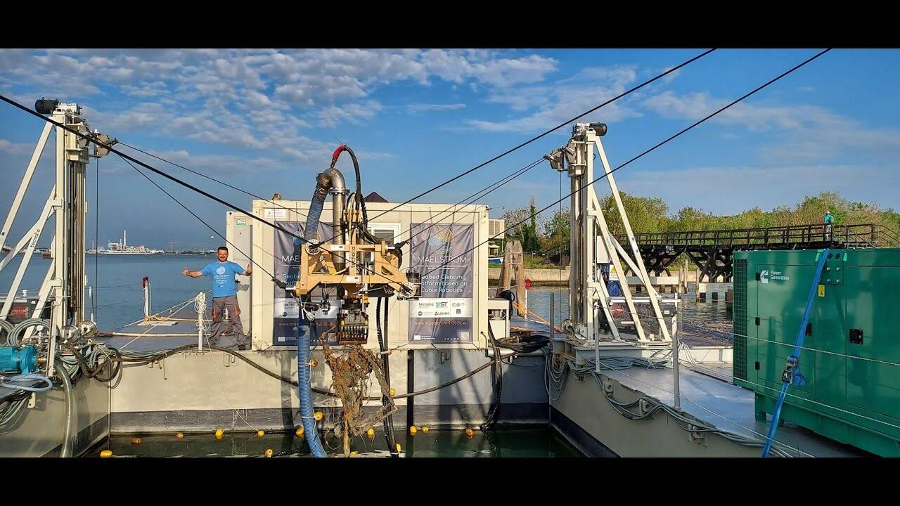 El robot de limpieza marino de Tecnalia que recoge toneladas de plástico 