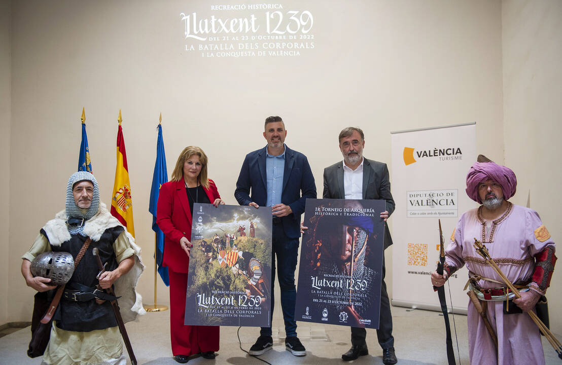 Els diputats Jordi Mayor i Andreu Salom durant la presentació de la recreació històrica - DIPUTACIÓ DE VALÈNCIA