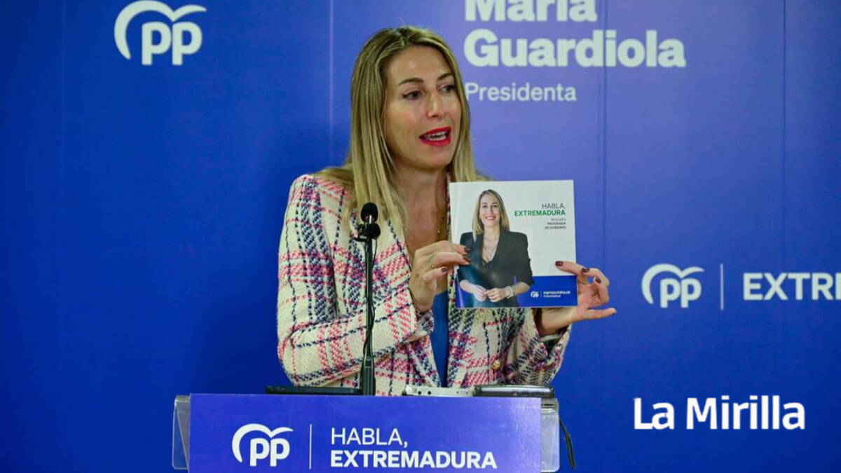 María Guardiola.