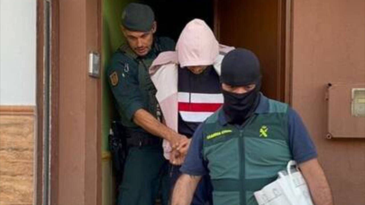 El presunto yihadista detenido por Guardia Civil en Lucena del Puerto (Huelva). 