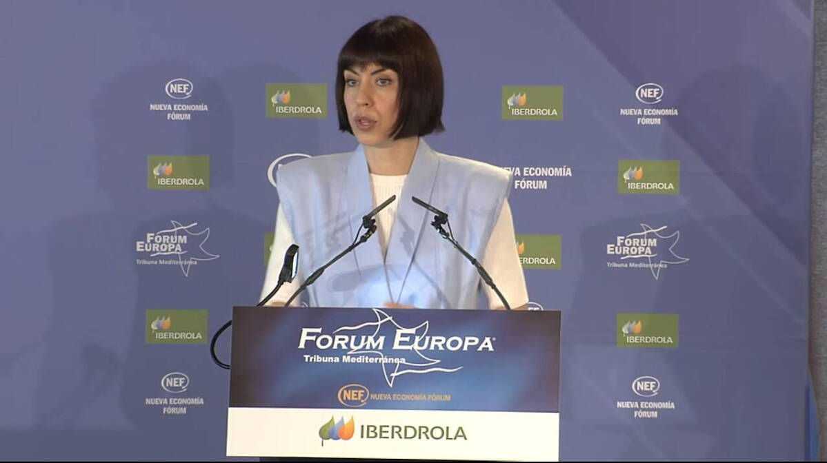 La ministra de Ciencia, Diana Morant, en el Nueva Economía Forum.