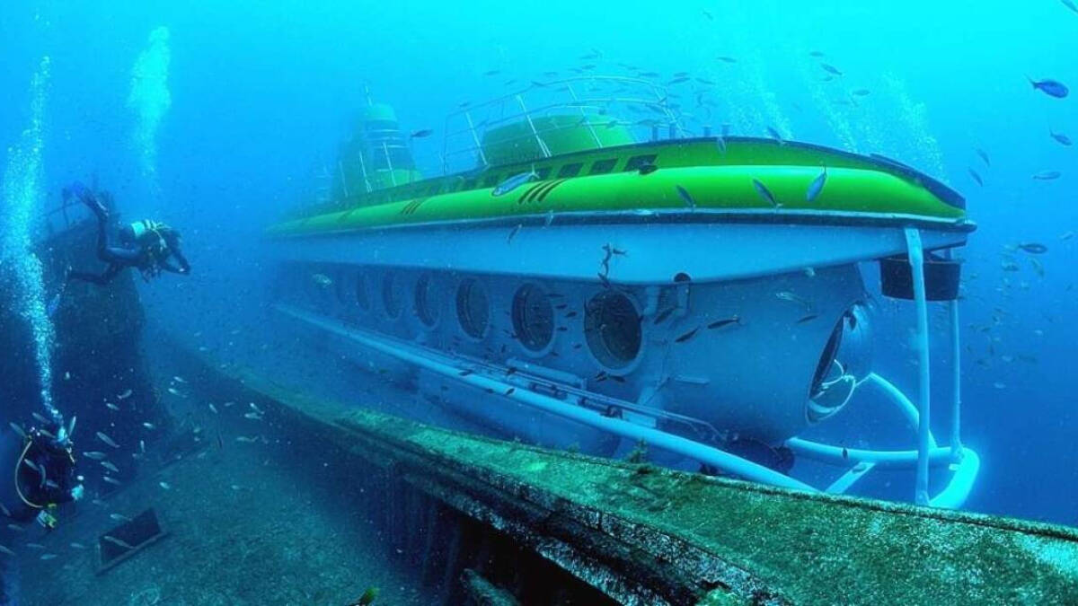 Uno de los submarinos para viajar al fondo del mar en las aguas de España