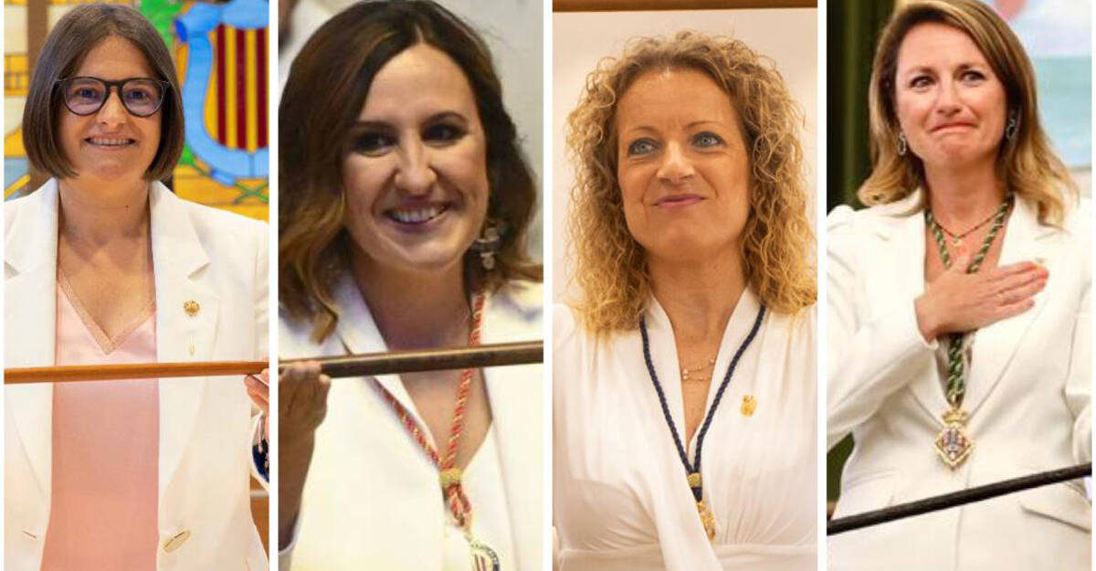 Laura Sáez, María José Catalá, Paqui Bartual y Begoña Carrasco
