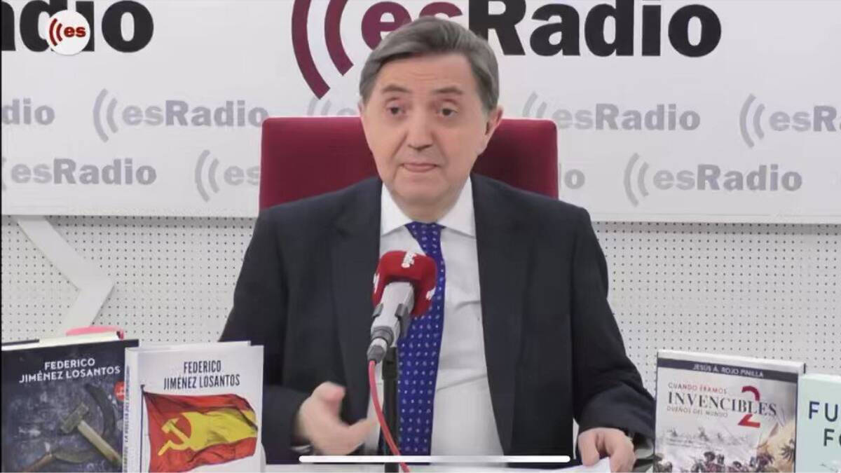 Federico Jiménez Losantos durante su programa en esRadio (Foto: canal Youtube esRadio)