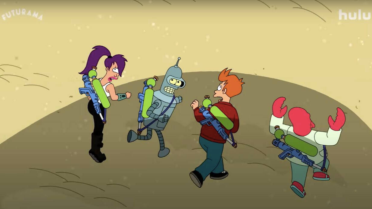 Una imagen de la temporada 11 de Futurama.