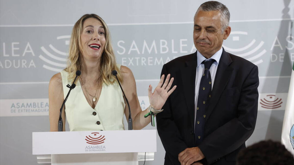 María Guardiola tras anunciar el acuerdo con Vox