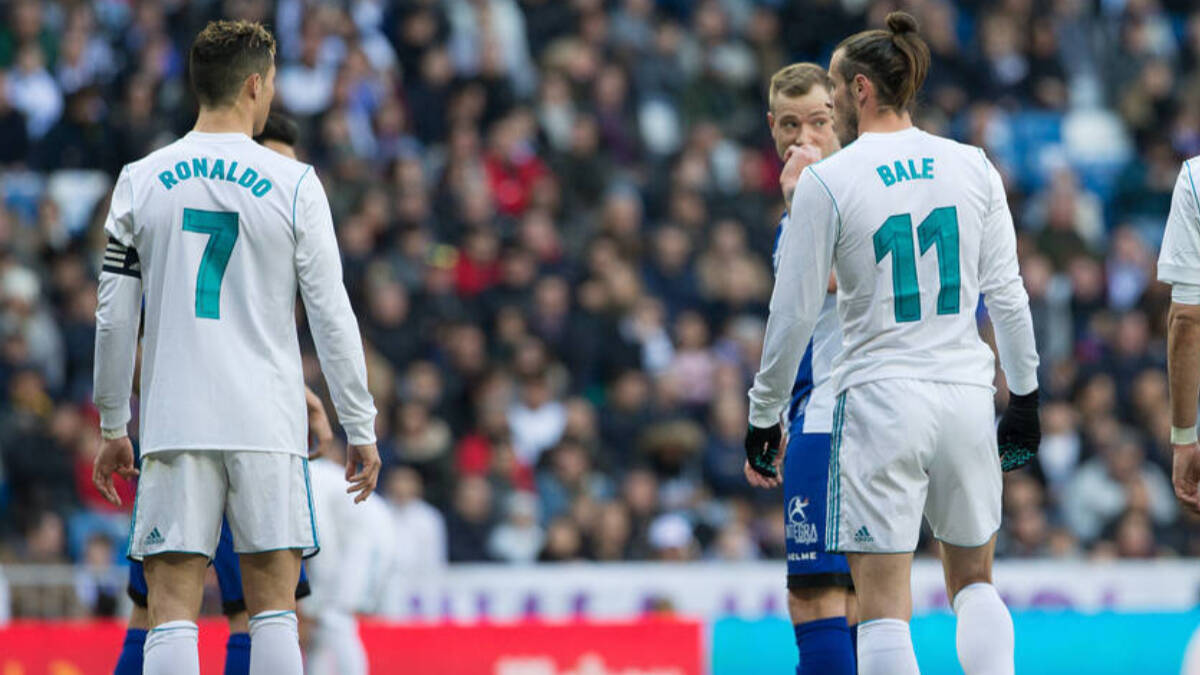 Cristiano Ronaldo y Gareth Bale, durante un partido con el Real Madrid.