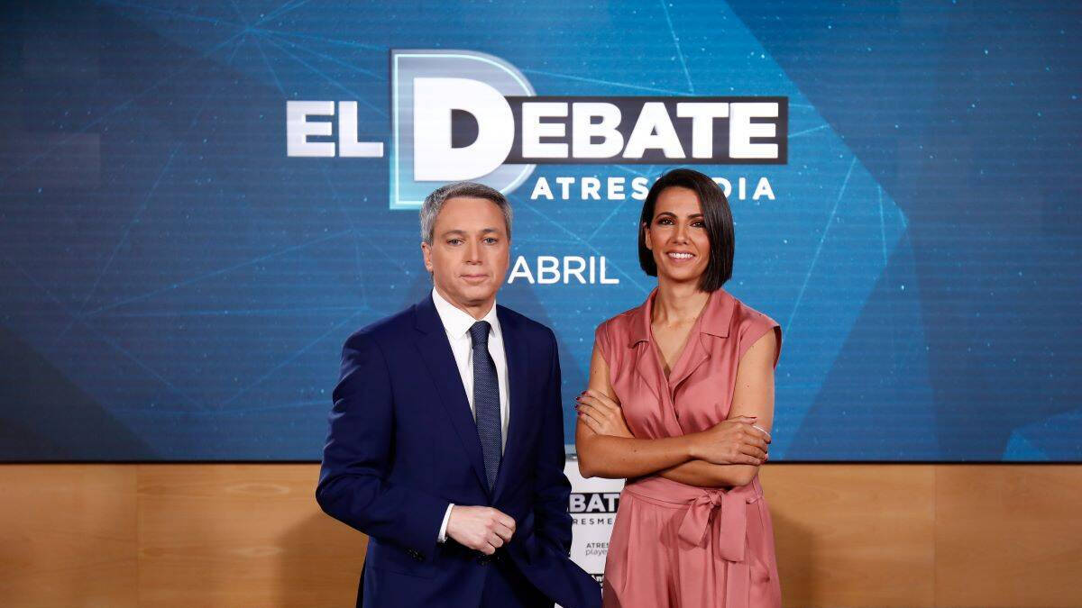 Vicente Vallés y Ana Pastor en el debate de 2019