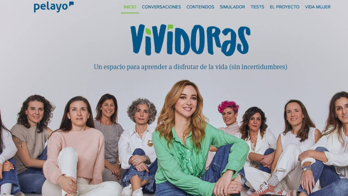 Portada de la web de 'Vividoras', iniciativa de Pelayo Seguros.