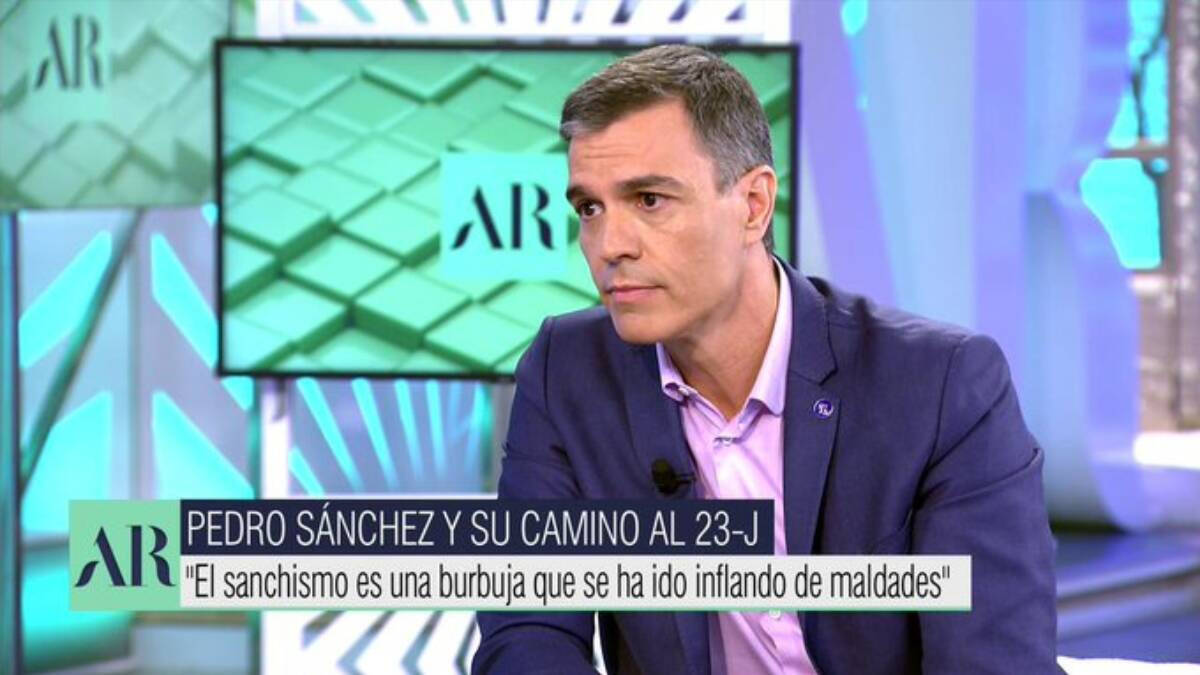 El presidente del Gobierno durante su entrevista con Ana Rosa en Telecinco.