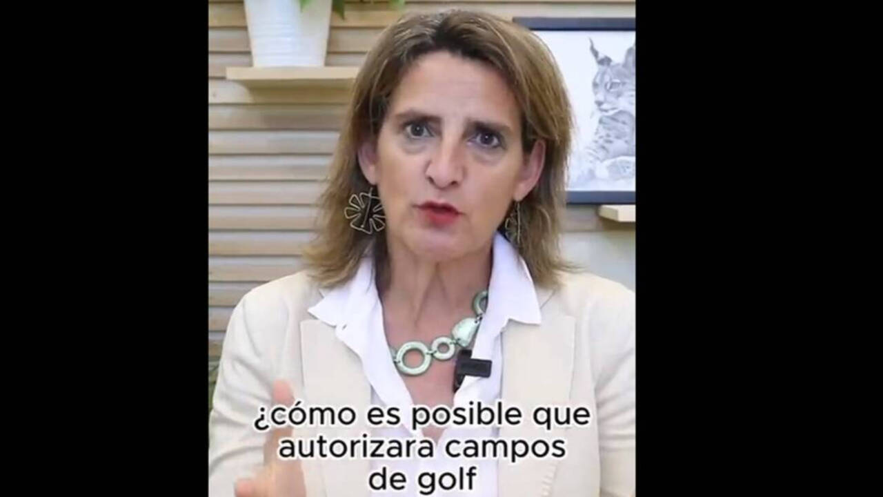 Video de la ministra Ribera que difunde la AEMET en su perfil de Twitter.