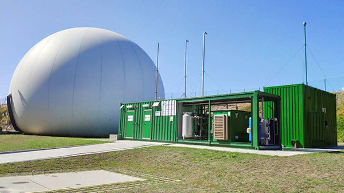 Unidad mixta de gas renovable de Naturgy en EDAR de Bens.