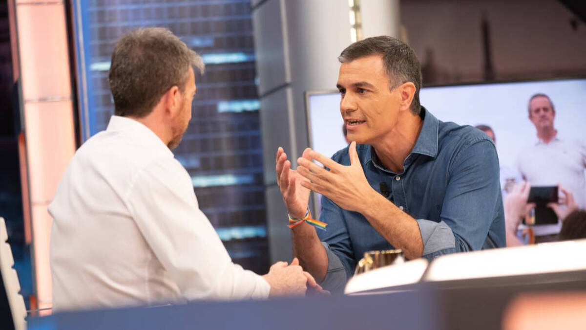 Pedro Sánchez, durante su entrevista con Pablo Motos en 'El hormiguero' (Foto: Atresmedia)