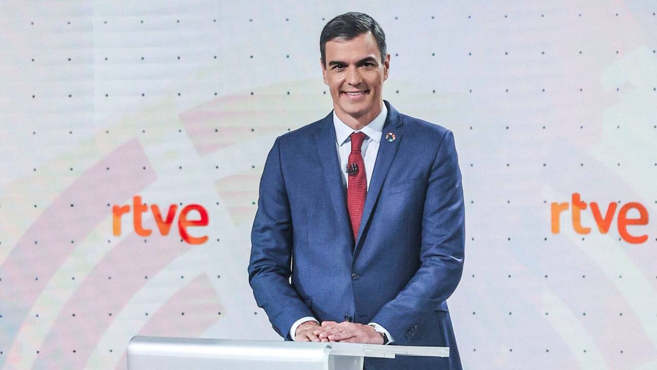 Pedro Sánchez, en el debate de TVE.