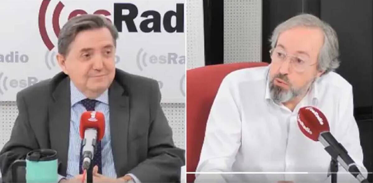 Federico Jiménez Losantos y Juan Carlos Girauta, en el estudio de esRadio. 