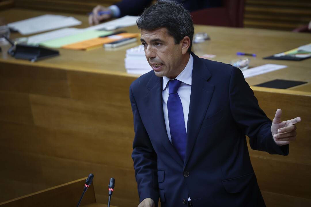 Carlos Mazón, president de la Generalitat, durante el debate de investidura - GVA