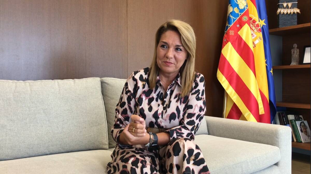 La vicepresidente del Gobierno valenciano, Susana Camarero, durante la entrevista a ESdiario.