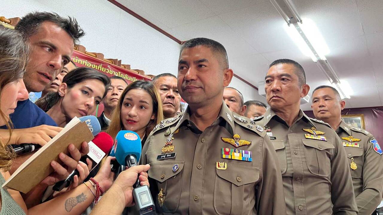 El 'gran chiste' en la rueda de prensa de la policía tailandesa.