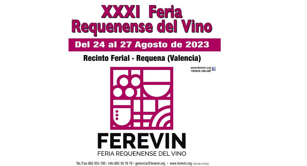 Cartel promocional del FEREVIN - AYUNTAMIENTO DE REQUENA