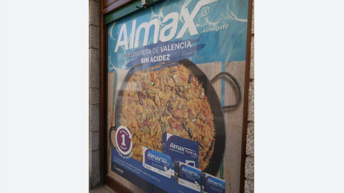 Imagen del anuncio de Almax sobre la paella