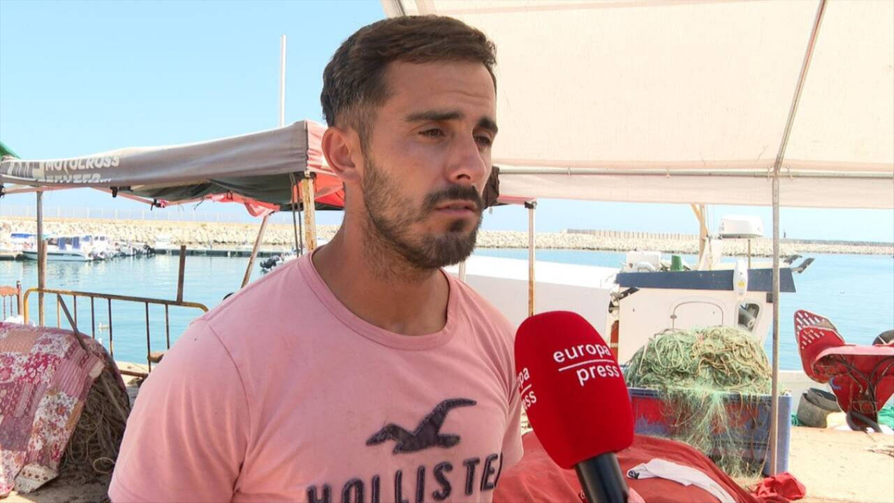 Jonathan Sánchez, pescador de La Línea y patrón de 'Mi Daniela'.