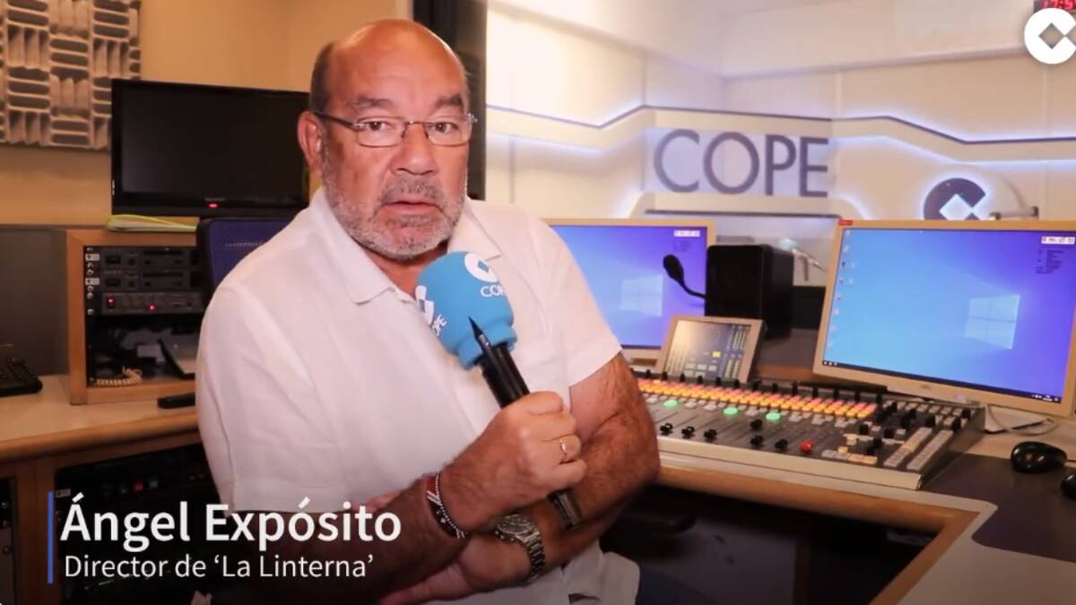El presentador de La Linterna de COPE, Ángel Expósito (FOTO: @ExpositoCOPE)