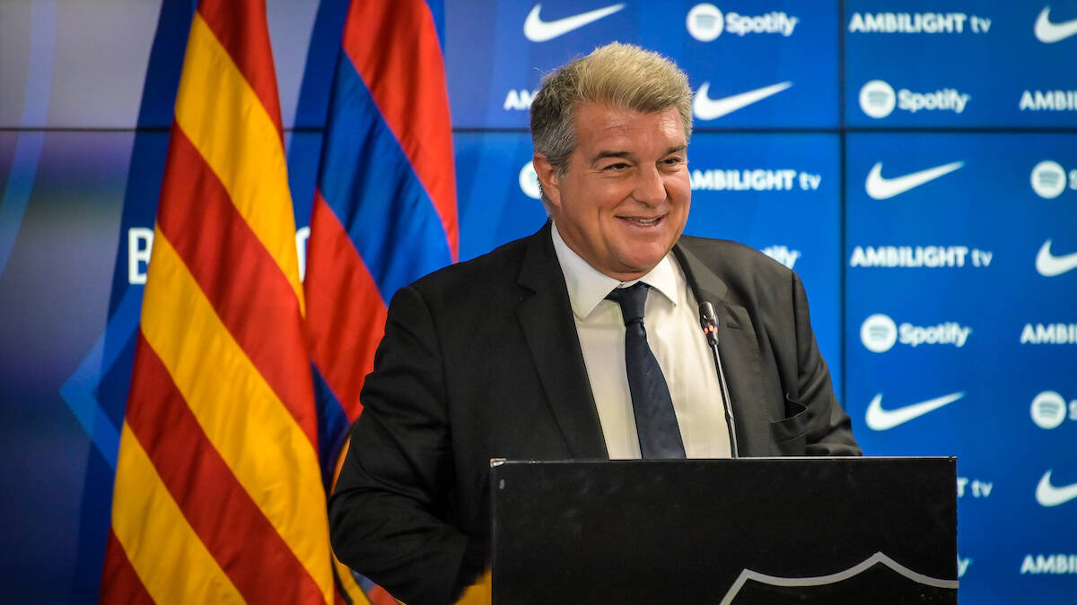 Joan Laporta, presidente del FC Barcelona.