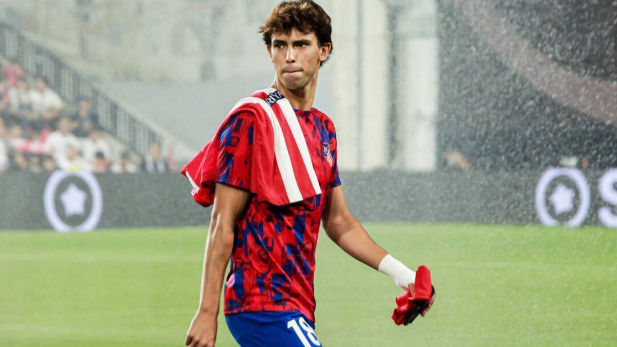Joao Félix, en su último partido con el Atlético de Madrid.