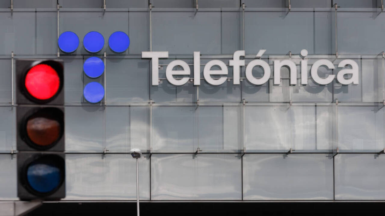 Imagen de la sede central de Telefónica en Madrid